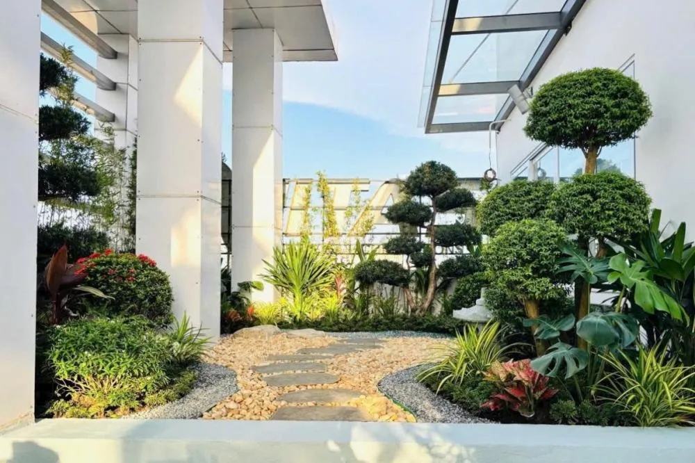 7 yếu tố tạo nên sân vườn biệt thự đẹp hoàn hảo 2 Dự án cà phê sân vườn