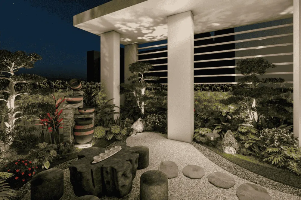 Thiết kế thi công tiểu cảnh cho sân vườn biệt thự