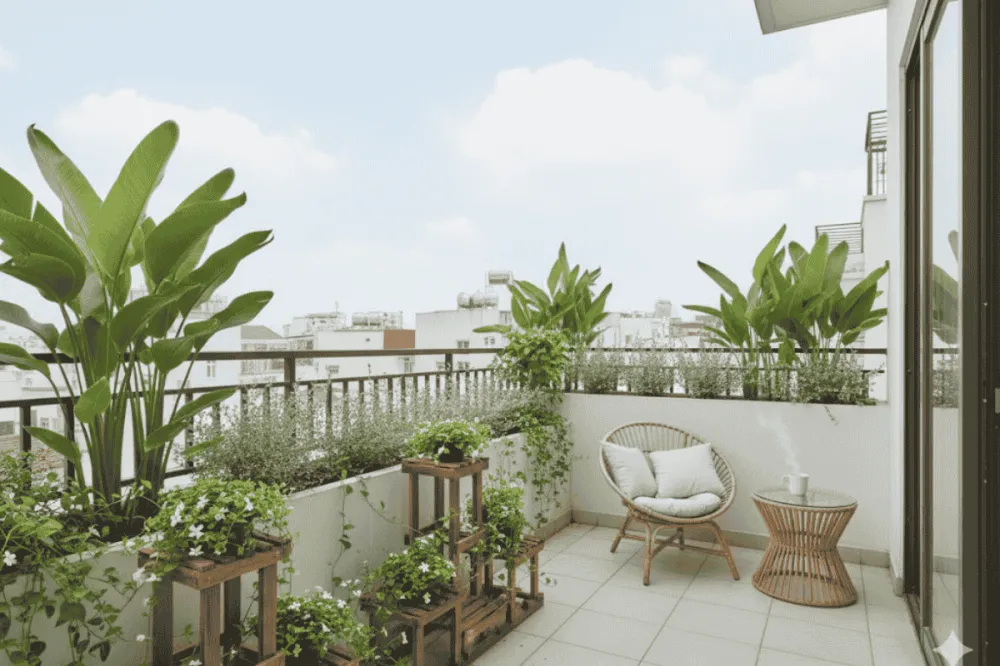Trang trí sân thượng đẹp tại kitta